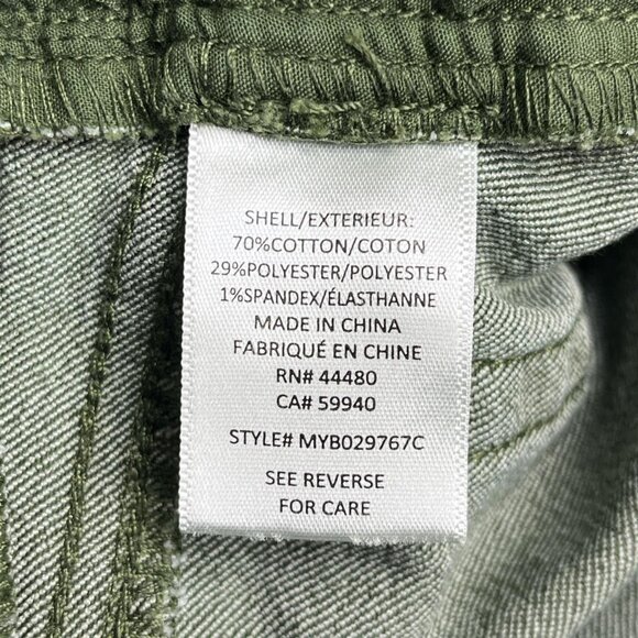 Tinseltown Juniors Crop Green Jeans | Size 11 | Streetwear Preppy Casual - Picture 4 of 4